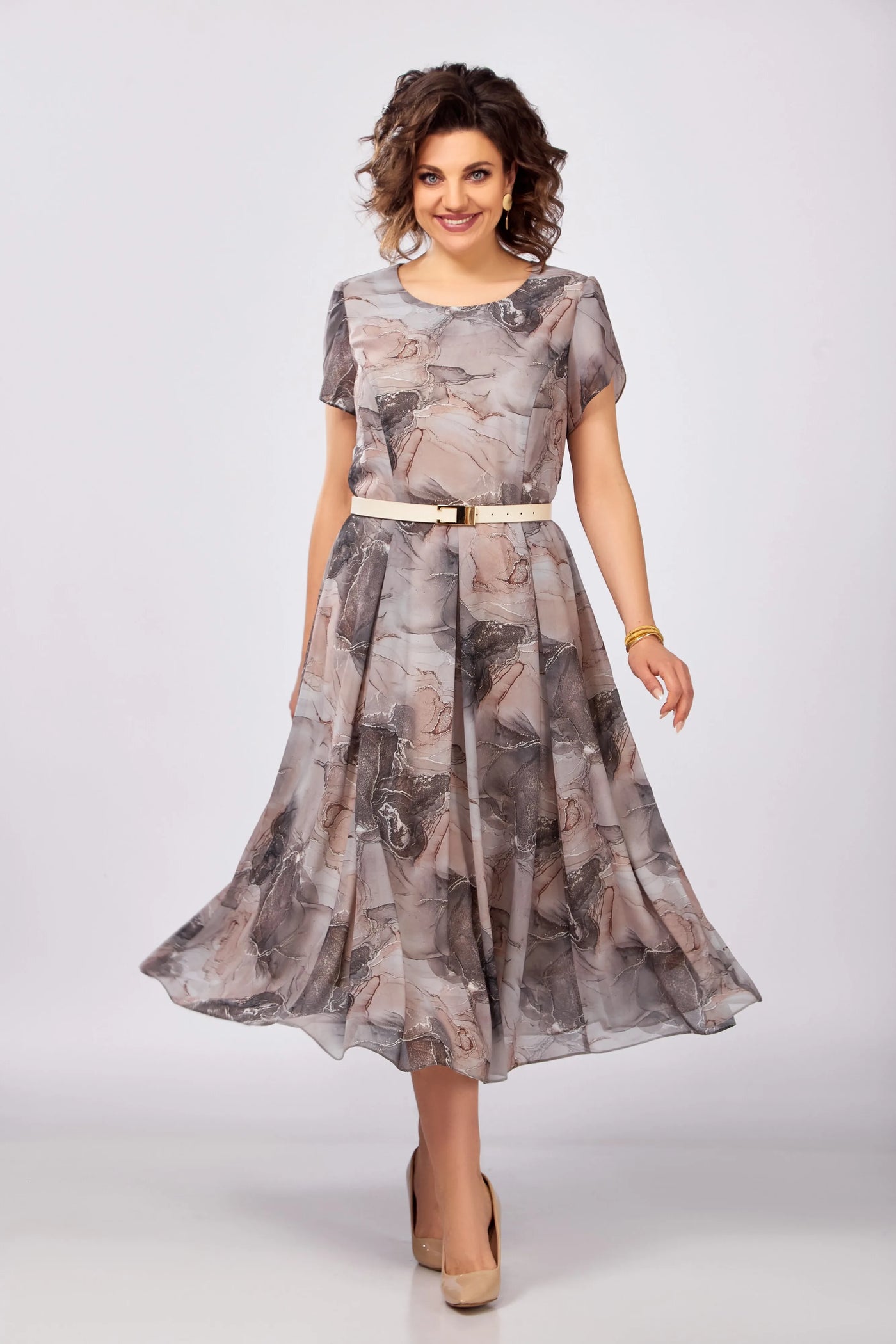 🥰【S-5XL】Nowa i elegancka, wysokiej jakości sukienka z szyfonu