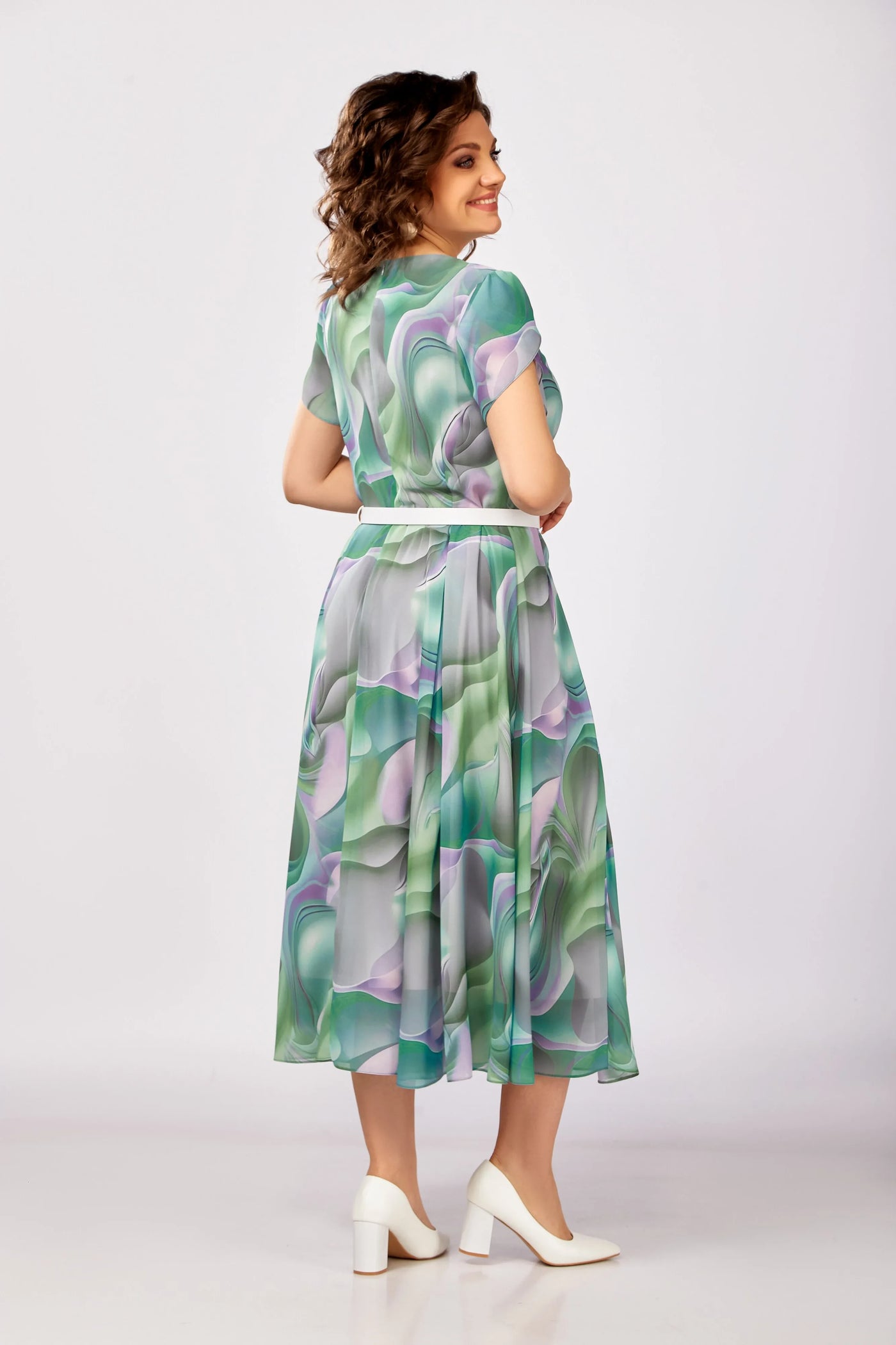 🥰【S-5XL】Nowa i elegancka, wysokiej jakości sukienka z szyfonu