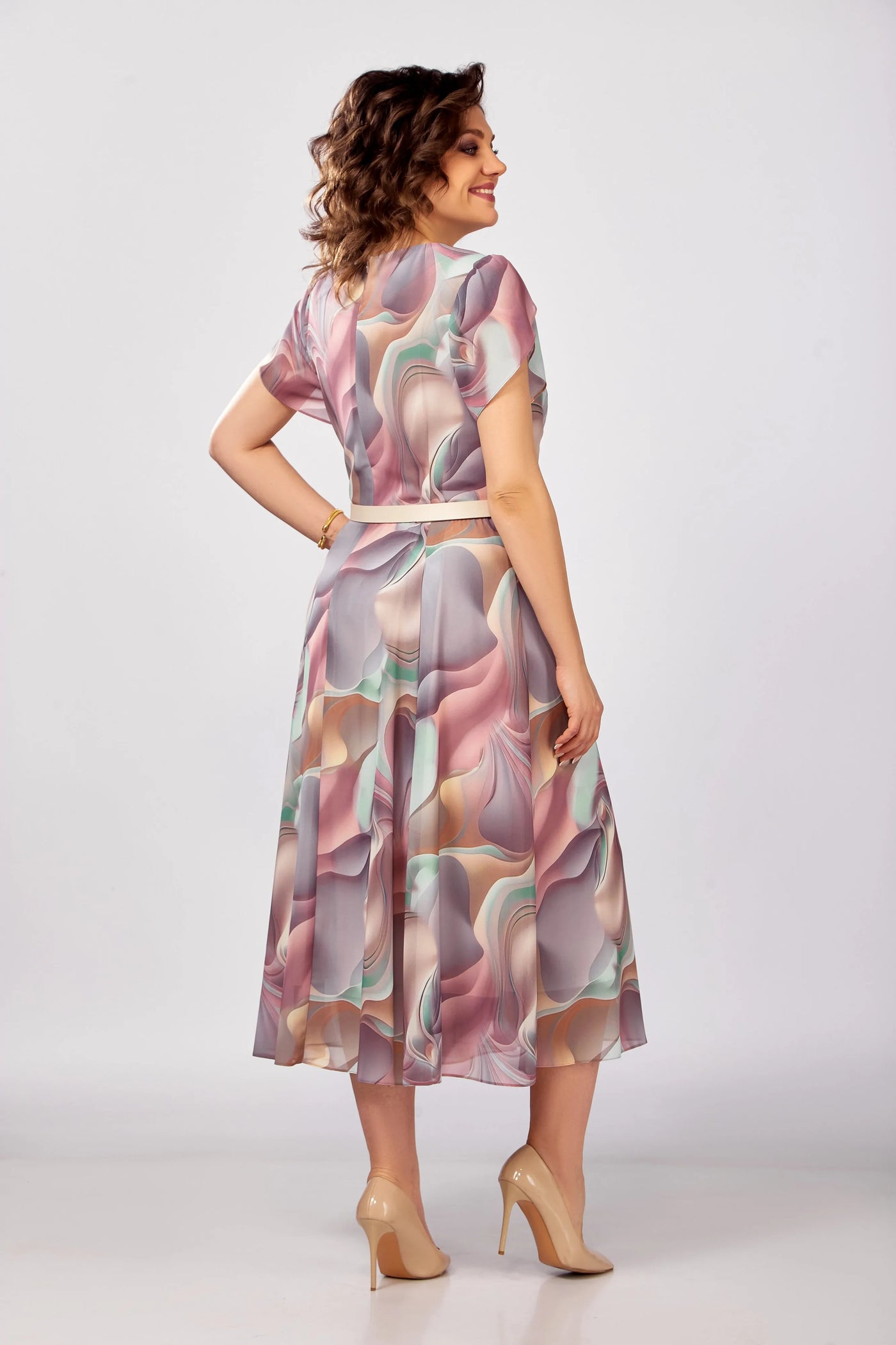 🥰【S-5XL】Nowa i elegancka, wysokiej jakości sukienka z szyfonu