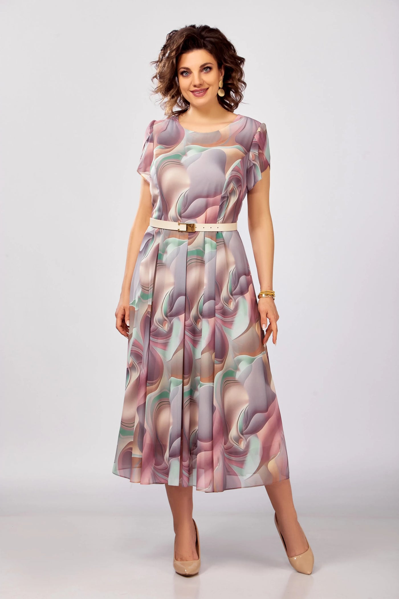 🥰【S-5XL】Nowa i elegancka, wysokiej jakości sukienka z szyfonu