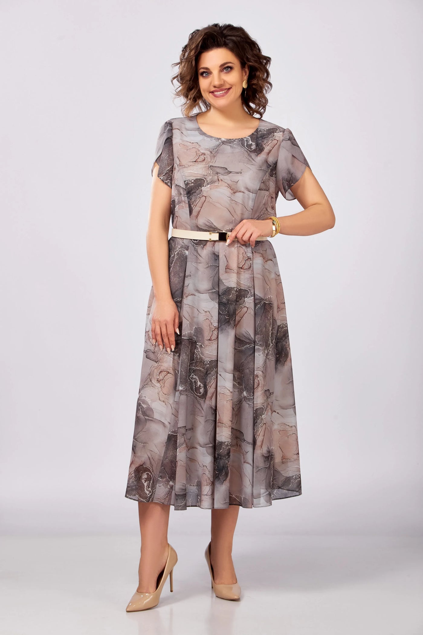 🥰【S-5XL】Nowa i elegancka, wysokiej jakości sukienka z szyfonu