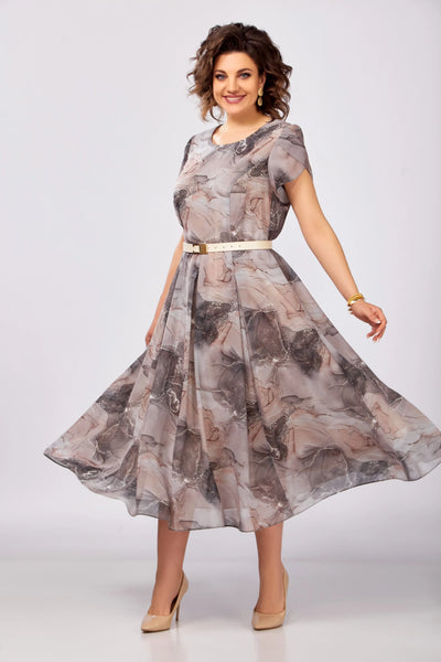 🥰【S-5XL】Nowa i elegancka, wysokiej jakości sukienka z szyfonu