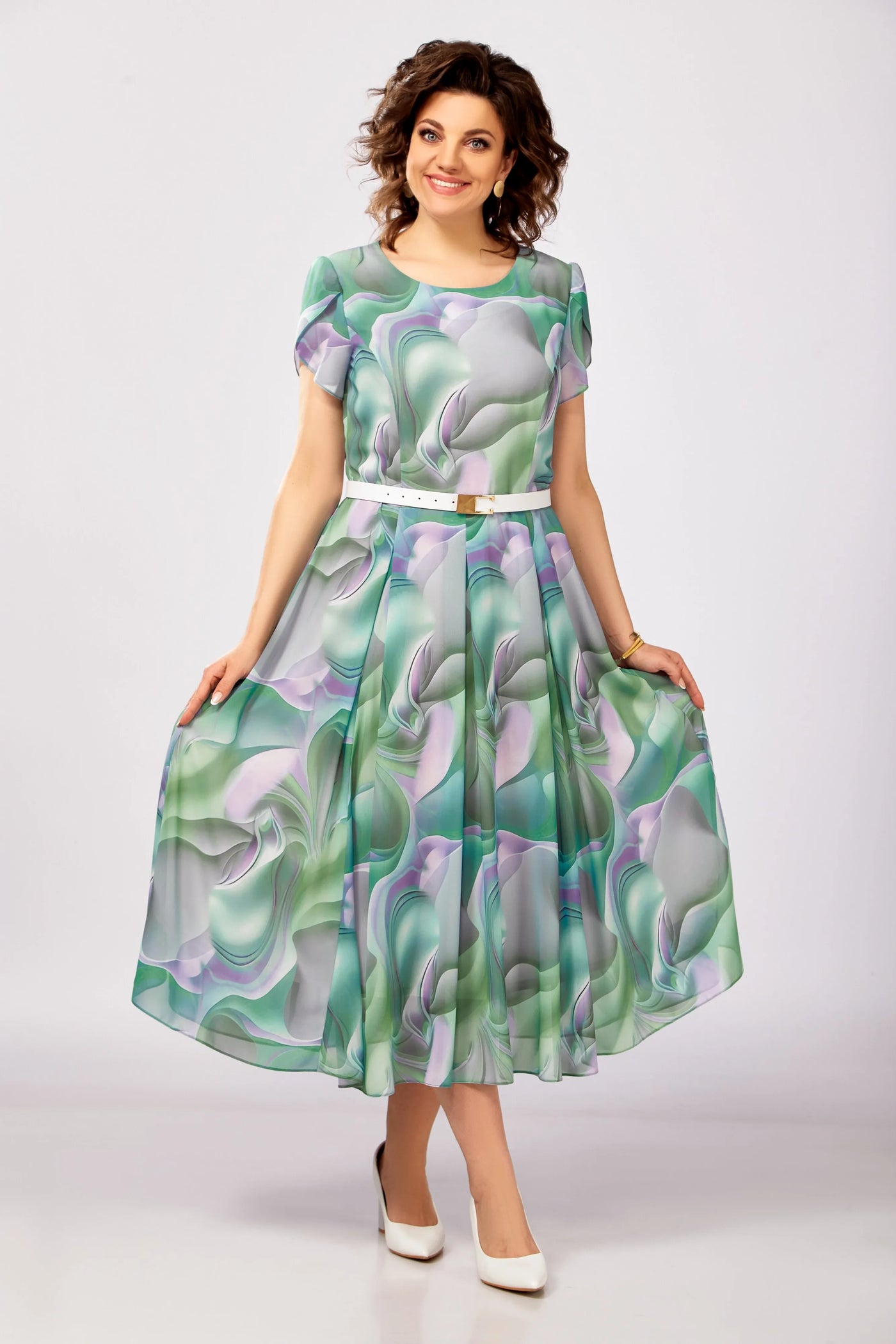 🥰【S-5XL】Nowa i elegancka, wysokiej jakości sukienka z szyfonu